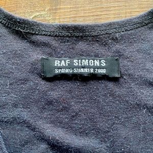 VINTAGE RAF SIMONS SPRING-SUMMER 2000 GREY SLATE COLORED SINGLET EUROPE SIZE 52